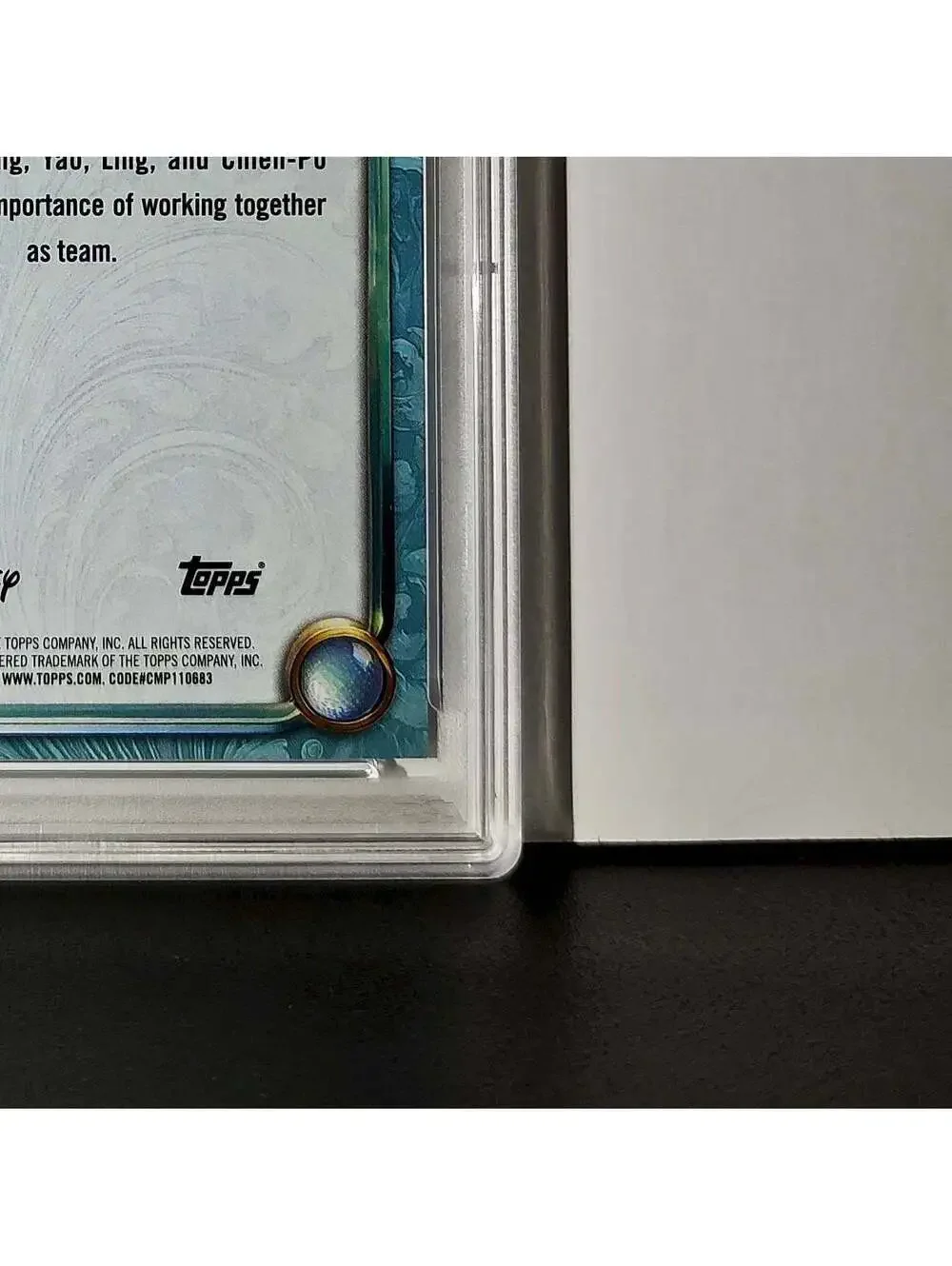 Yao 2025 Topps Disney Wonder #137 Diamond Card Mulan PSA 7
